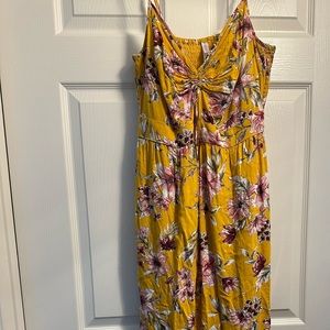 Yellow Floral Romper